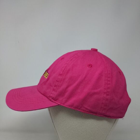 Positive Vibes Slideback Hat Pink Embroidered One Size City Hunter - Picture 3 of 8